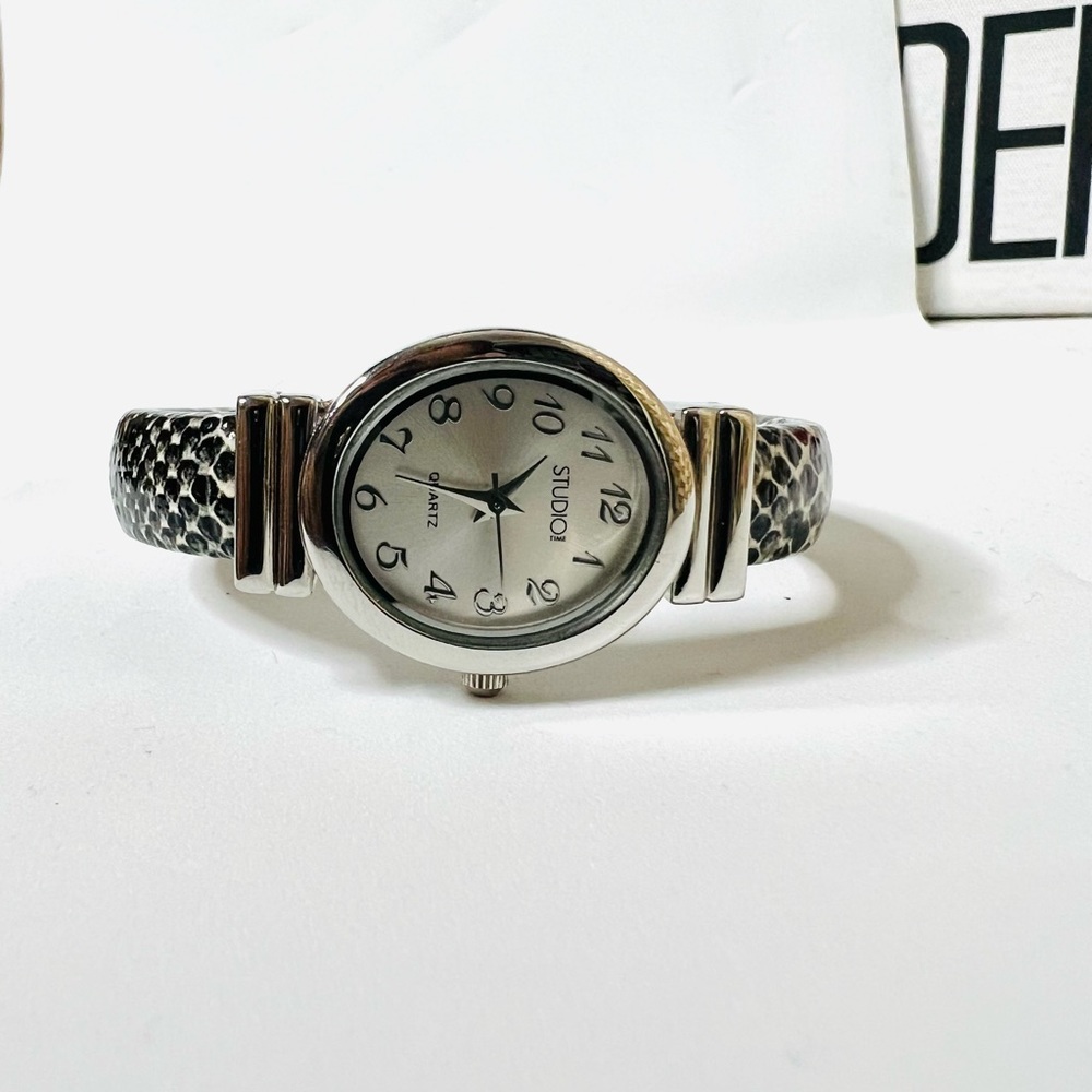 Studio Time Snake Cuff Watch - Picture 2 of 6